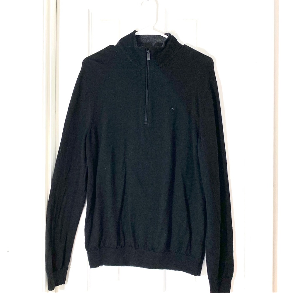 Calvin Klein Italian Merino Wool Half Zip Large